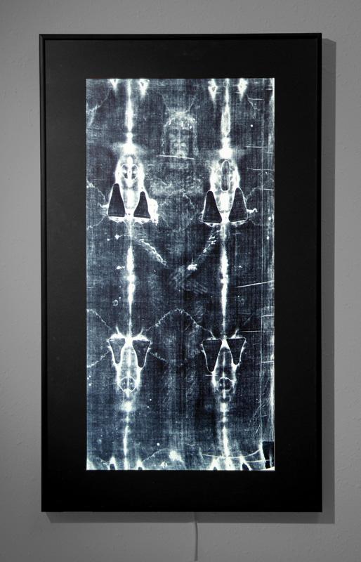 Backlit DuraTrans Transparency of the Ventral Shroud Image in a PhotoGlow® Frame