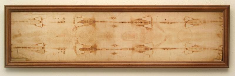 Framed Miniature Shroud Replica - Click on the image for more information.