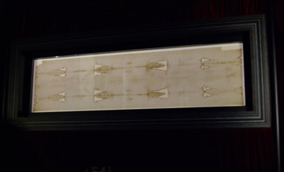The Shroud On Public Display in 2010